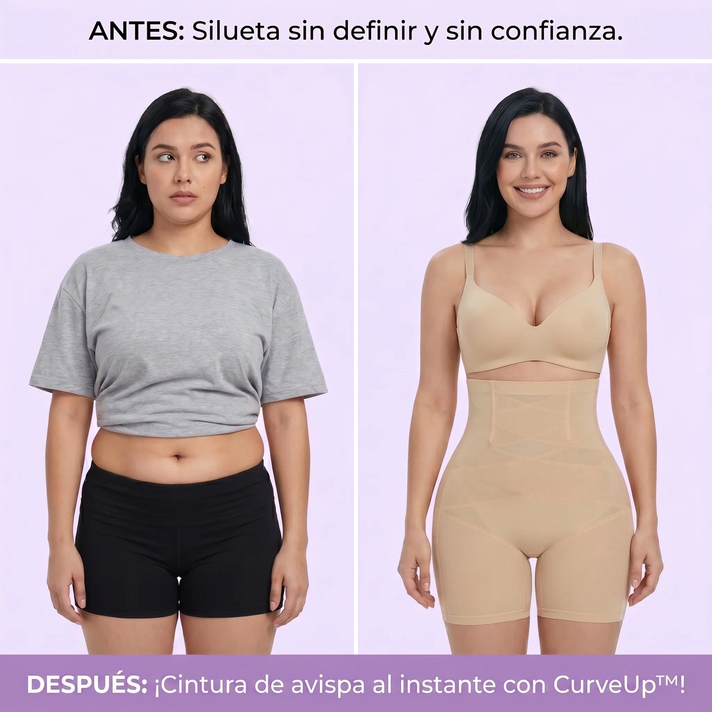 CurveUp™ — Panty Moldeador | Moldea cintura + levanta glúteos + Regalo incluido 🎁